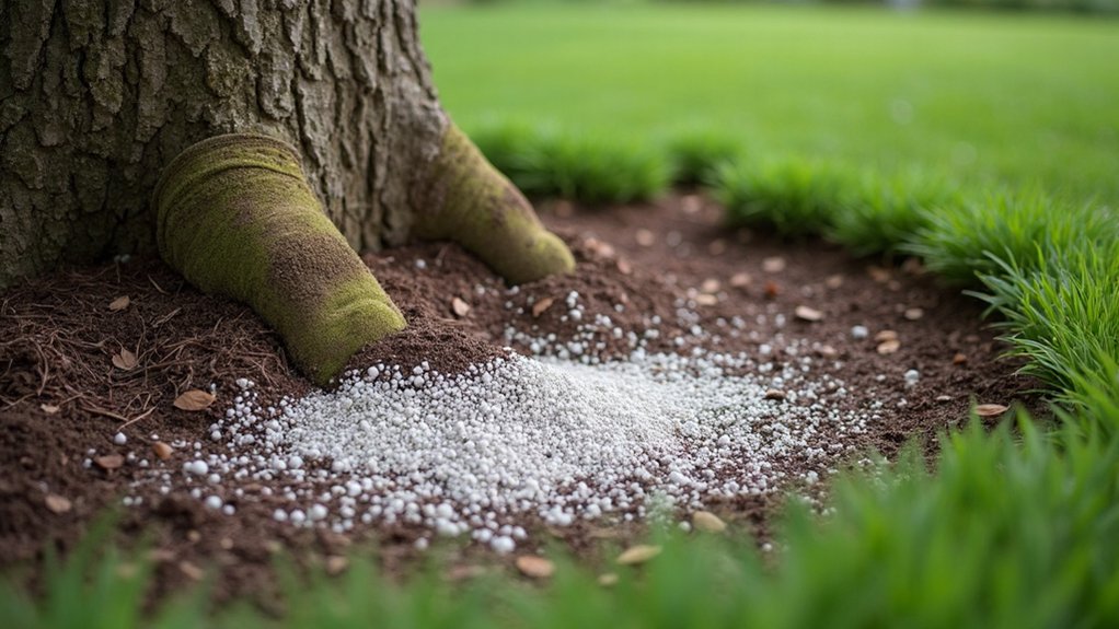 Fertilizing Around Trees and Shrubs: Avoiding Root Competition