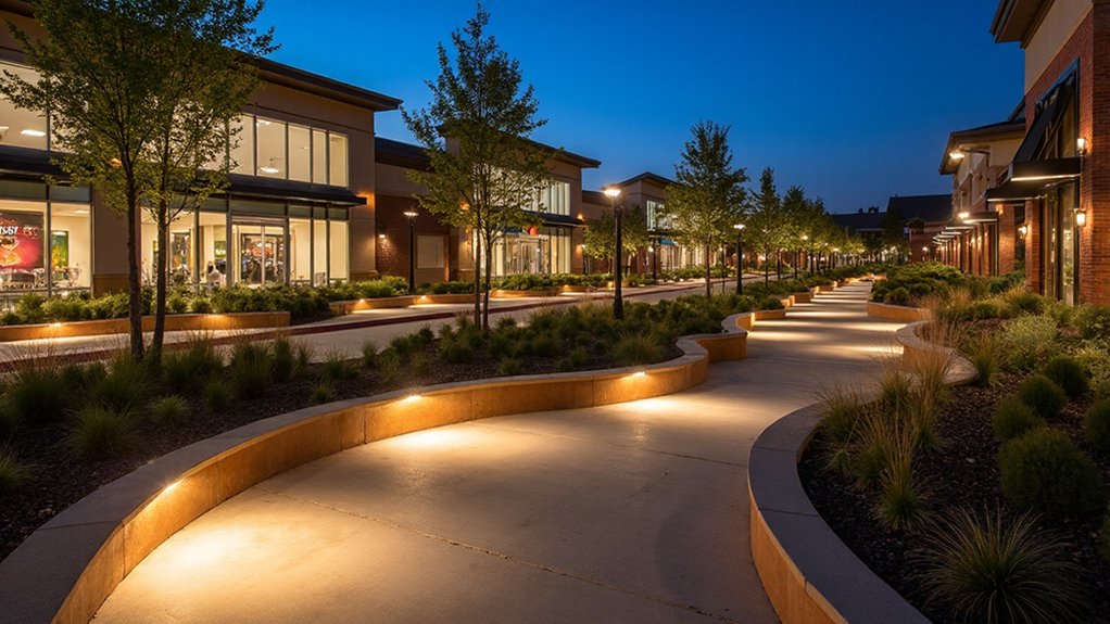 Lighting Integration in Commercial Landscape Design: Safety and Aesthetics