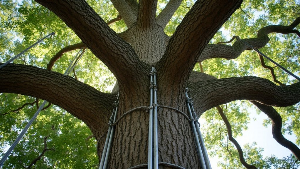 Tree Cabling and Bracing: Supporting Weak or Damaged Tree Structures